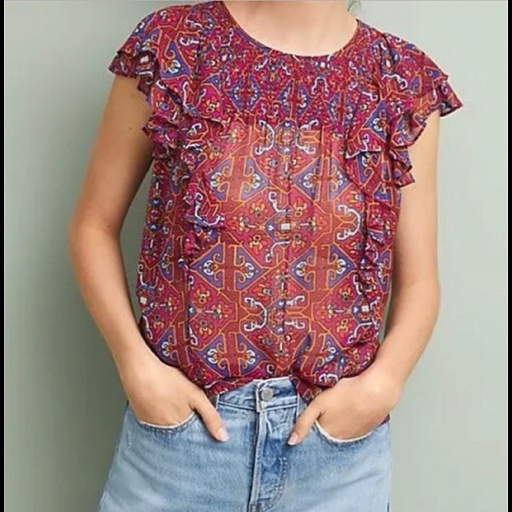 NWOT Anthropologie Meadow Rue Blouse size 2